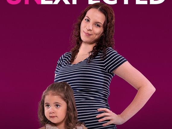 A promo image of Unexpected cast member, Lily, and her daughter. 